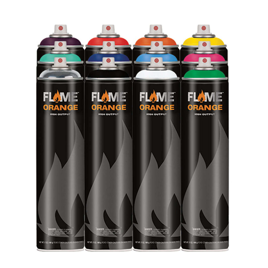 Flame Orange 600ml High Output – Pressure Paint